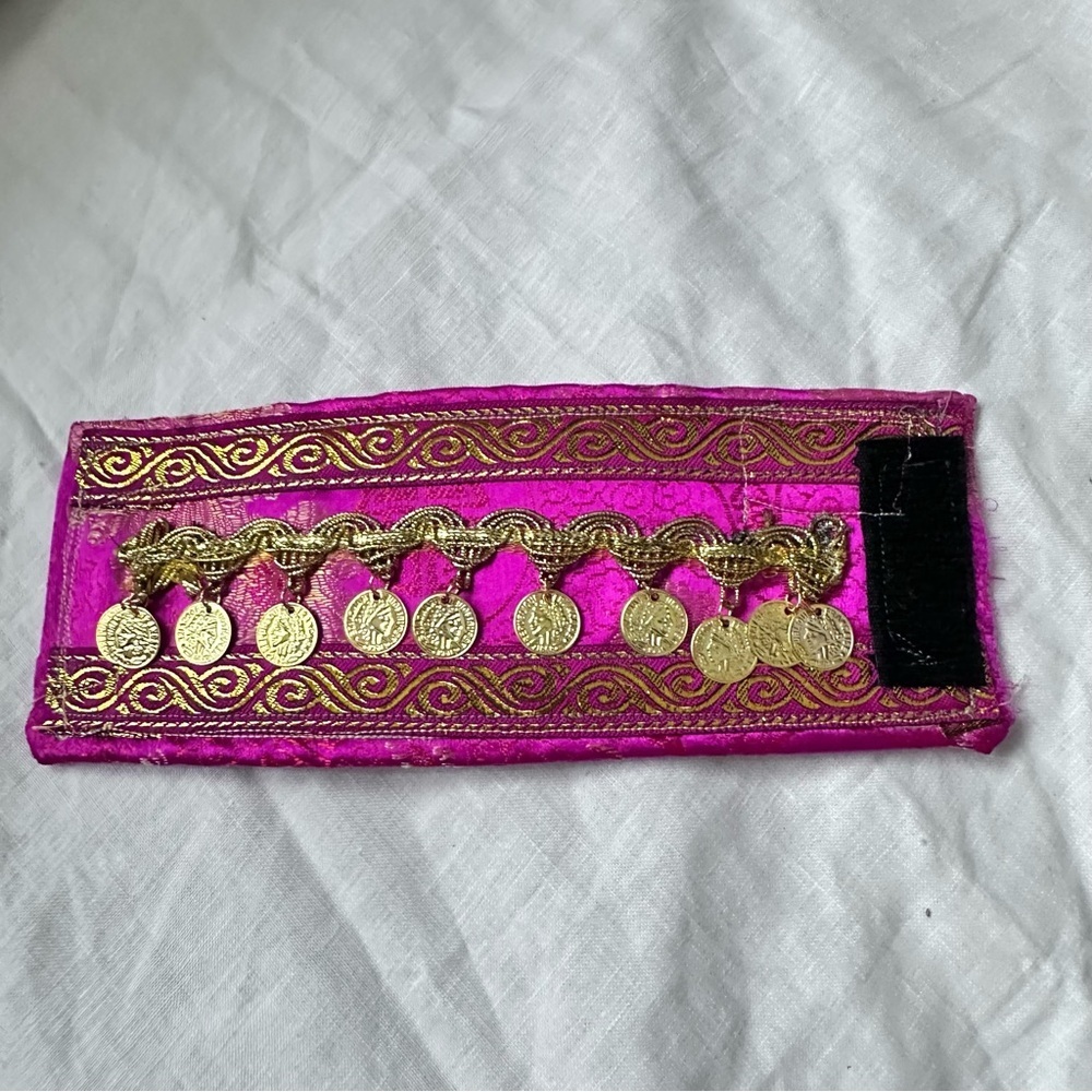 RUBYRUDI Cuff Bracelet Handcrafted OOAK Fabric Embellished Artisan Wearable Art - Picture 15 of 16